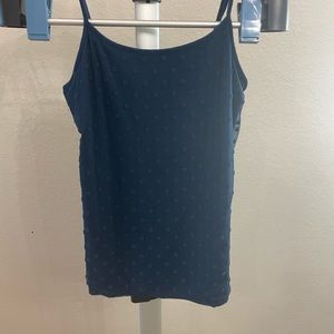 Ann Taylor blue polka dot camisole